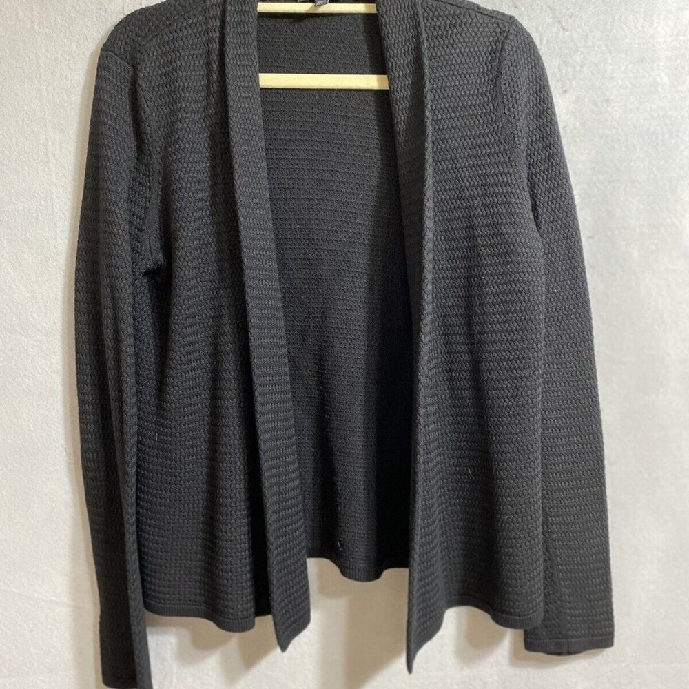 Eileen‎ Fisher Textured Knit Open Front Cardigan Sweater Jacket XS